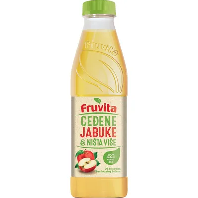 Voćni Sok Jabuka Đumbir&ništa Više Fruvita 750 ml