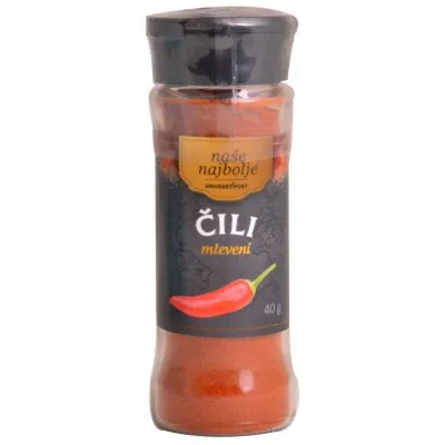 Začin Čili Naše Najbolje Bočica 40 g