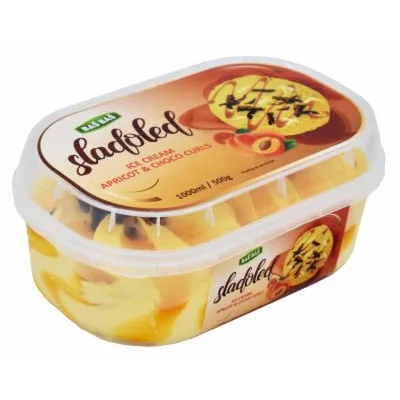 Sladoled Apricot&choco Curls Baš 1 L
