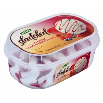 Sladoled Cream&forest Berries Baš 1 L