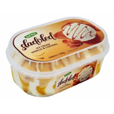 Sladoled Vanilla&caramel Baš 1 L