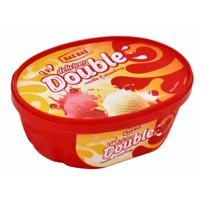 Sladoled Double Vanilla&strawberry Baš 1 L