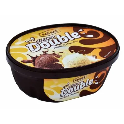 Sladoled Double Nougat&rum Baš 1 L