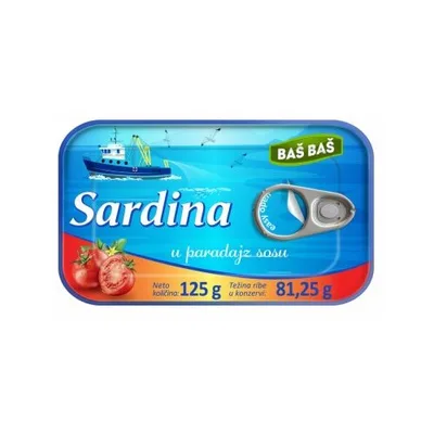 Sardine sa Povrćem Baš 125 g
