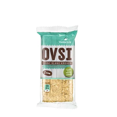 Kreker Posni Ovsi Mediterraneo Vanja Lux 40 g
