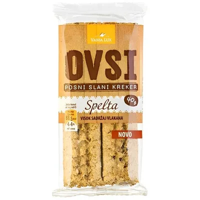 Kreker Ovsi Posni Slani Spelta Vanja Lux 40 g