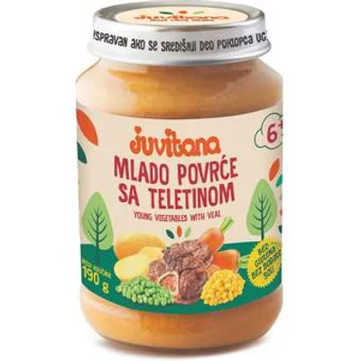 Kašica Mlado Povrće Sa Teletinom Juvitana 190 g