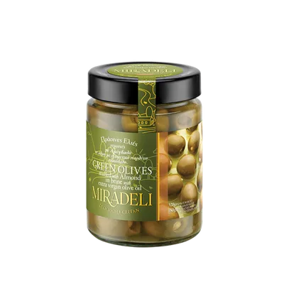 Masline Zelene Premium Sa Bademom Mediteranean 500 g