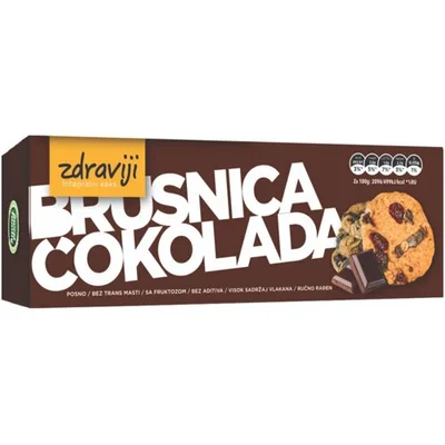 Fa Keks Integralni Brusnica Čoko.Sweet Family 120 g