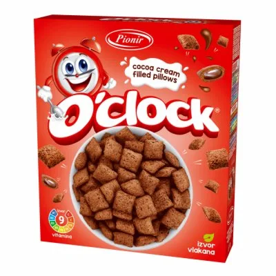 Cerealije Pionir Corn Flakes O'clock Choco Kakao Punjenje 300 g