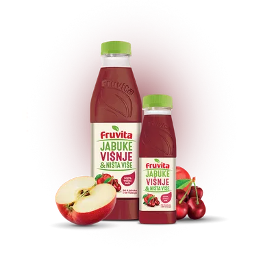 Sok Fruvita Cedene Jabuke-Visnje Pet 750 ml
