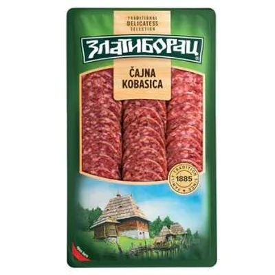 Zlatiborac Cajna Kobasica Narezana Zast. Atm 100 g