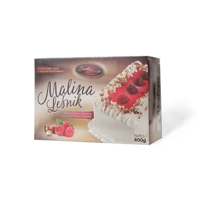 Smrznuta Torta Slatki Dar Malina-Lešnik 800 g