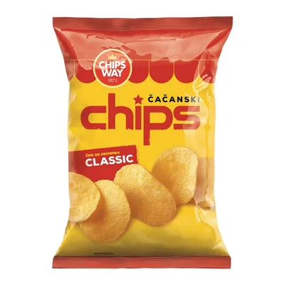 Chips Way Čips Čačanski Classic Chips Wa 280 g