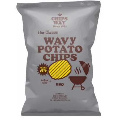 Chips Way Čips Čačanski Pekarski Bbq Chipsy Way 150 g