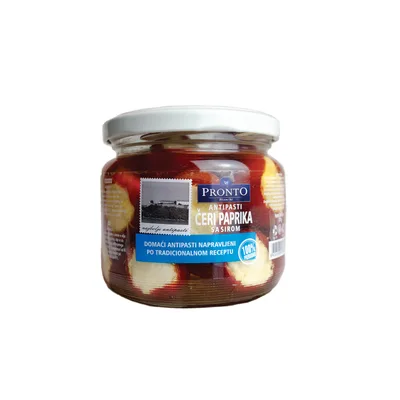 Antipasti Cherry Paprike Punjene Sirom Pronto 370 g