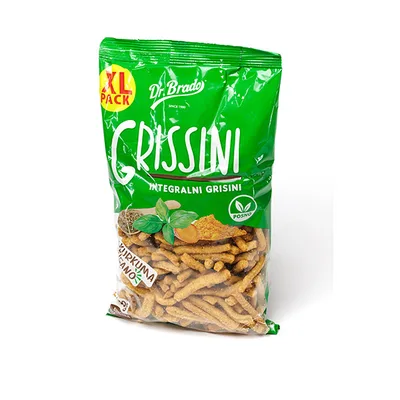 Integralne Grisine Kurkuma Bosiljak Origano 400 g