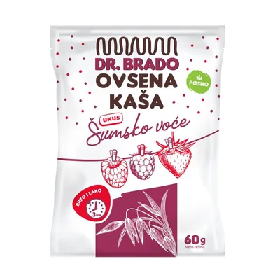Kaša Ovsena Šumsko Voće Dr.Brad 60 g