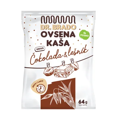 Kaša Ovsena Čok Lešnik Dr.Brado 64 g