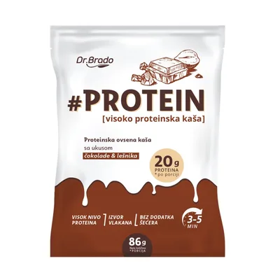 Kasa Ovsena Protein Crna Cokolada Lesnik Dr.Brado 60 g
