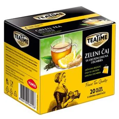Čaj Tea Time - Zeleni Čaj Sa Limunom I Đumbirom Yumis 30 g