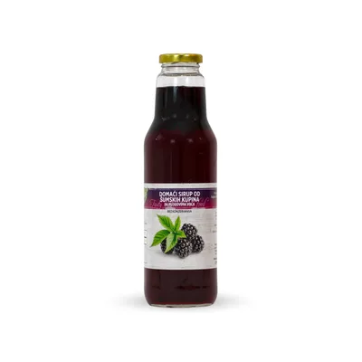Sirup Domaći Od Šumskih Kupina Sa Plodovima Šumske Kupine 750 ml