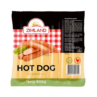 Hot Dog Pileci Zimland 700 g