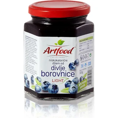 Džem Niskokalorični Divlja Borovnica Artfood 300 g