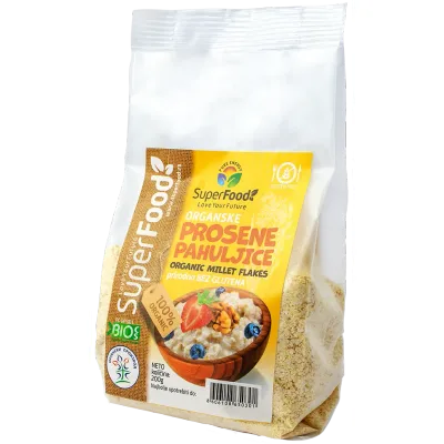 Prosene Pahuljice Bez Glutena Organic Superfood 200 g