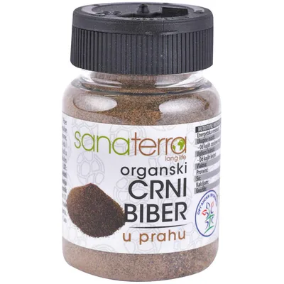 Biber Organski Crni U Prahu Sanaterra 50 g