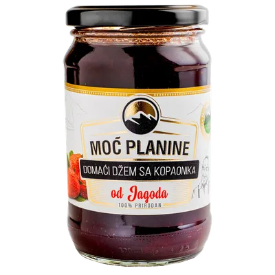 Džem Domaći Od Jagoda Moć Planine 420 ml