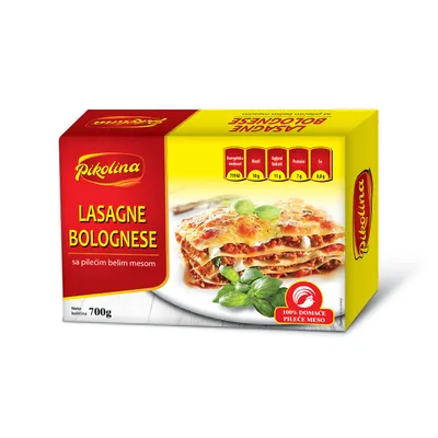 Lasagne Bolognese sa Pilecim Mesom Pikolina 700 g