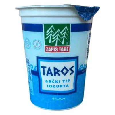 Jogurt Grčki Tip Taros 9%mm Zapis Tare 380 g