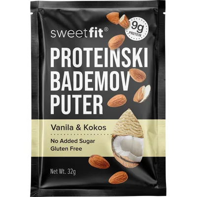 Puter Bademov Proteinski Vanila-Kokos Sweetfit 32 g