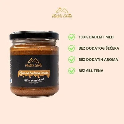 Krem Od Badema I Meda Plodovi Edena 400 g