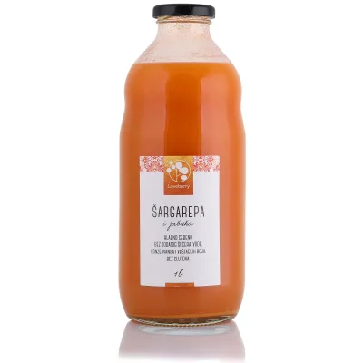 Sok Ceđeni Šargarepa Jabuka Loveberry 1 L