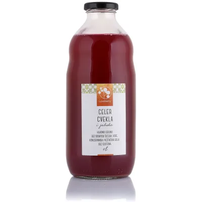 Sok Ceđeni Celer Cvekla Jabuka Loveberry 1 L