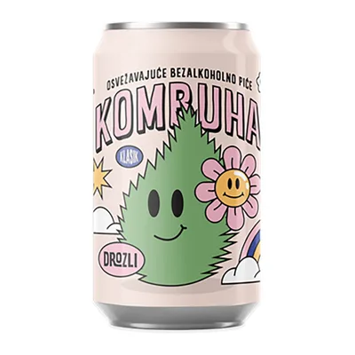 Kombuha Drozli Limen Eat Real 330 ml