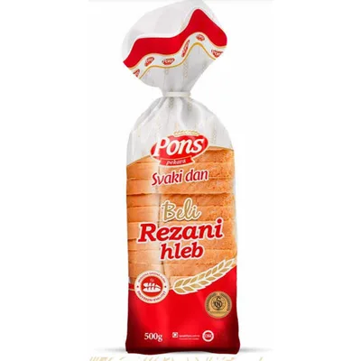 Hleb Beli Rezani 500 g