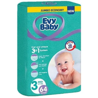 Pelene 3u1 Jumbo 3 Midi Evy Ba
