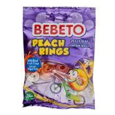Bombone Gumene Peach Rings Kervan-Bebeto 80 g