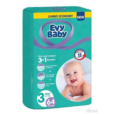 Pelene Evy Baby Jumbo 3 Midi 9 kg