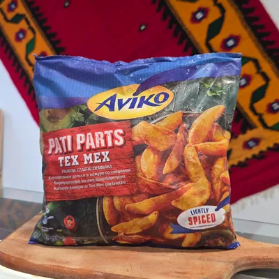 Krompir Kriške Zarmznute Pati Parts Tex Mex Aviko 600 g