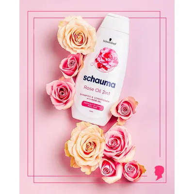 Šampon I Regenerator Za Kosu Schauma 2u1 Rose Oil Henkel 400 ml