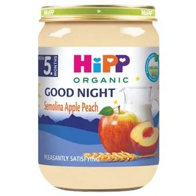 HiPP Kašica Mlečna Za Laku Noć Banana Griz I Jabuka 190 g
