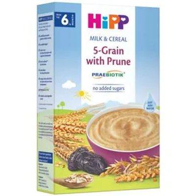 HiPP Kaša Mlečna Instant Sa 5 Vrsta Žitarica I Suvom Šljivo 250 g